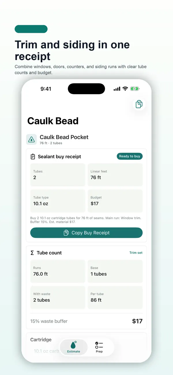 Screenshot #3 pour Caulk Bead Pocket