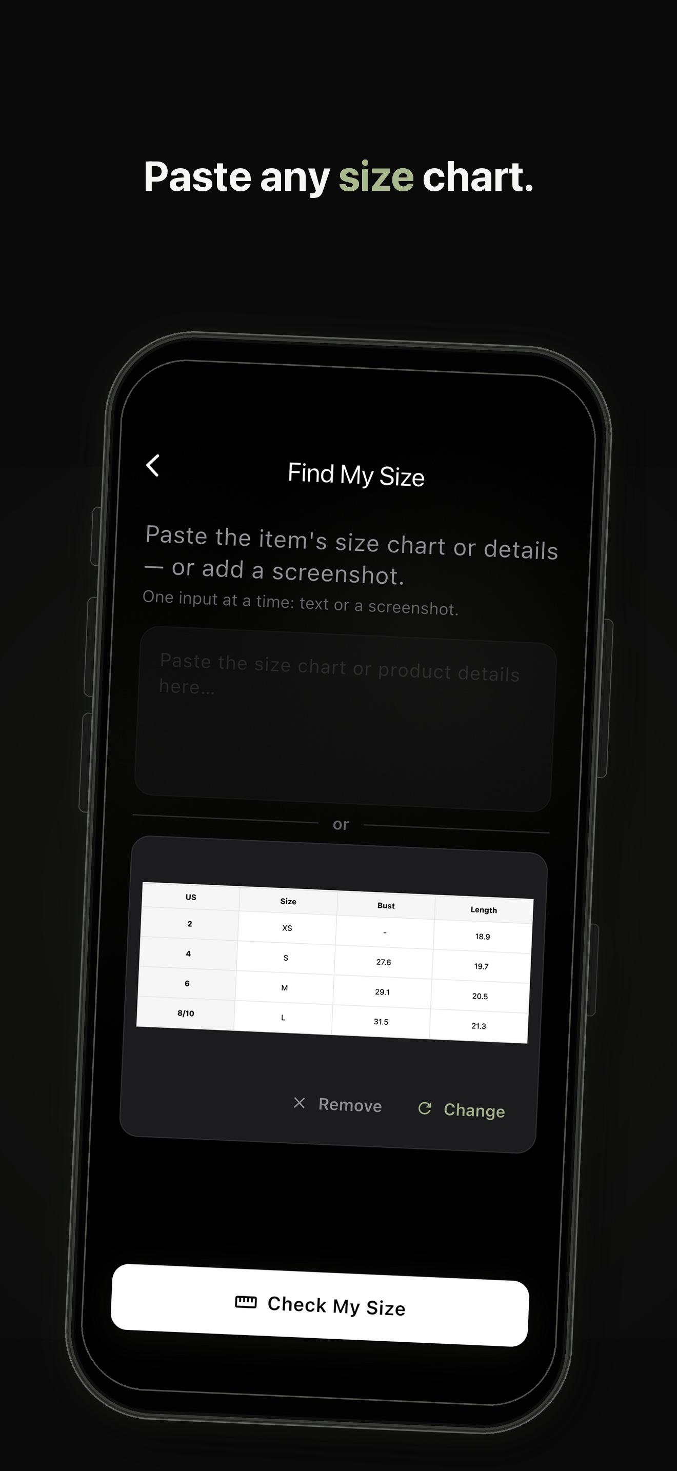 FitCheck AI – Size & Try-On screenshot 3