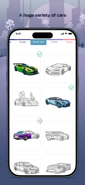 Cars Color By Number screenshot 3