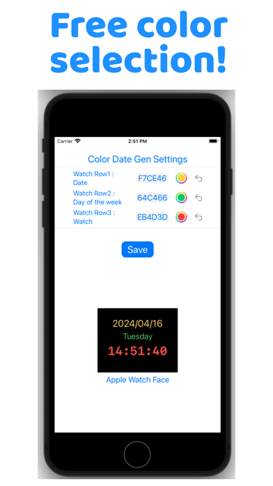 Color Date Gen Screenshot