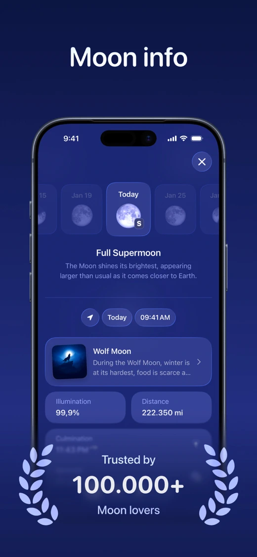 Moonlitt: Moon Phase Tracker screenshot 10