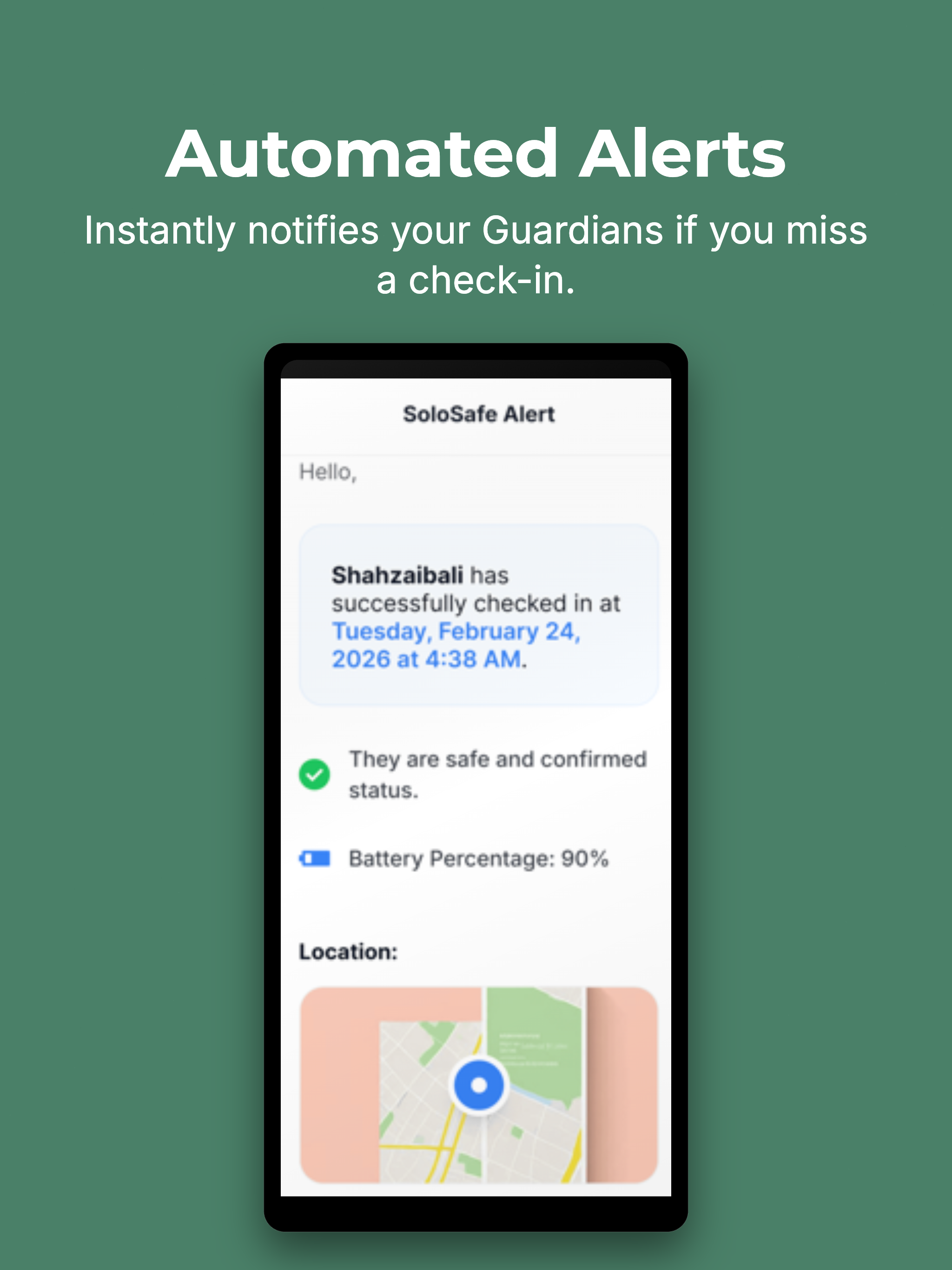 SoloSafe : Safety Check-in screenshot 12
