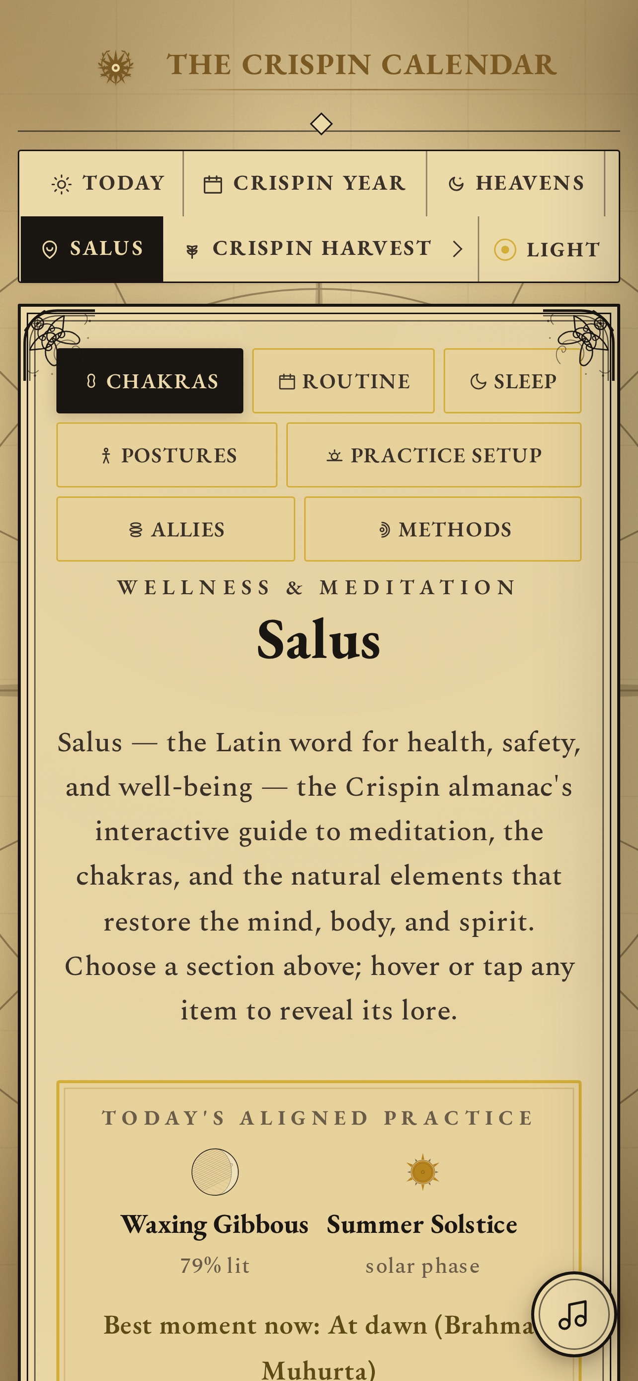 Screenshot 1 of Crispin Calendar