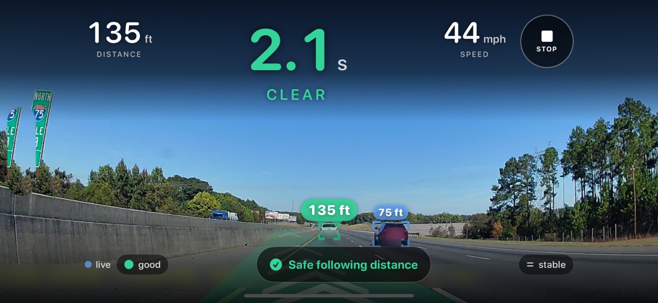 Screenshot 2 of GapMeter: Following Distance