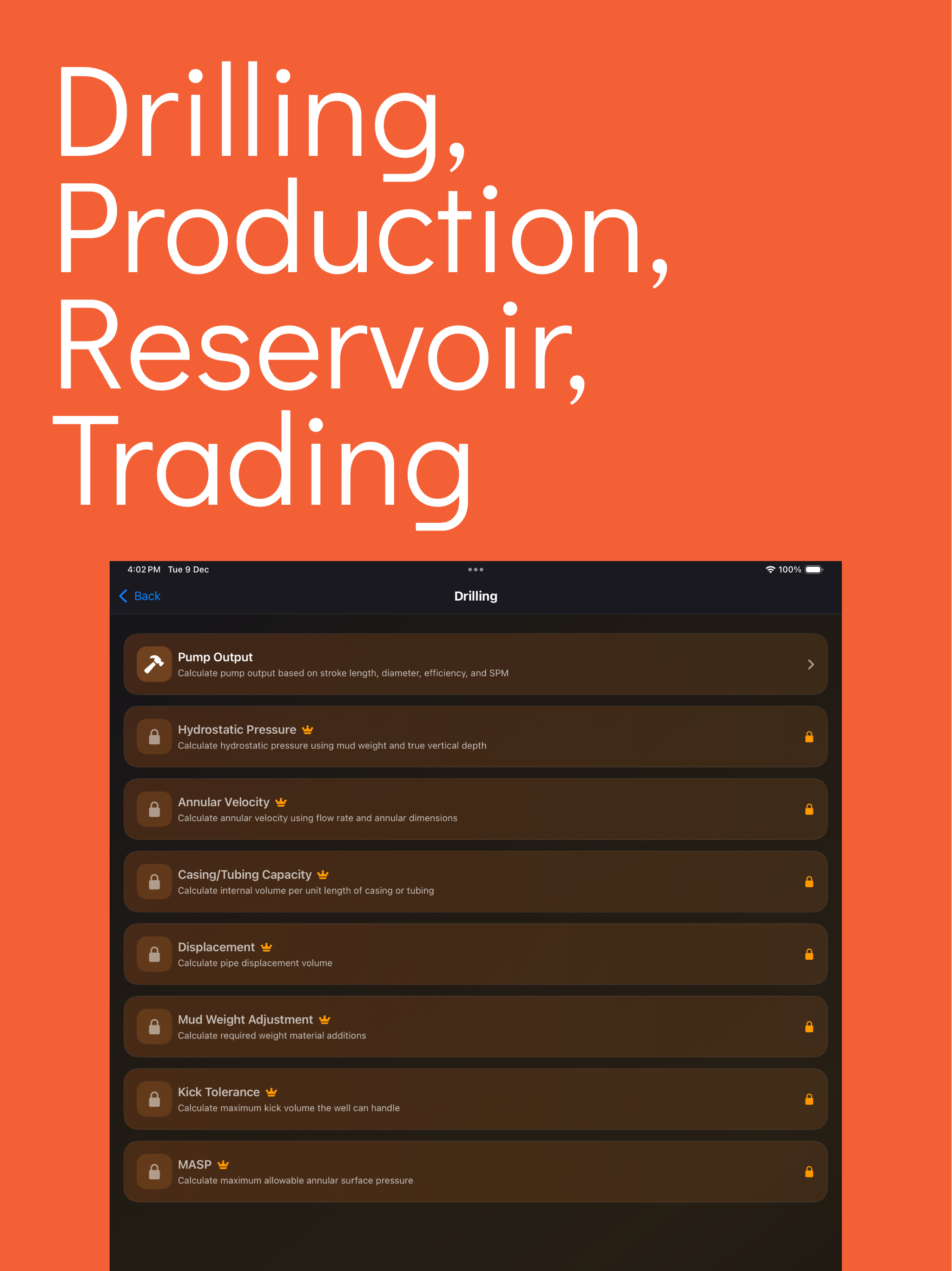 Oil & Gas Calculator : OilCalc screenshot 6