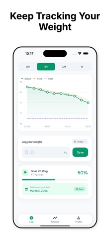 Weightica Weight Tracker Screenshot 1 of 4