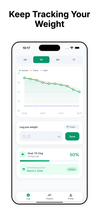 Weightica Weight Tracker Screenshot 1 of 4