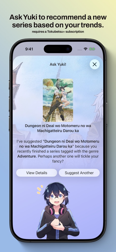 MyAniList - Utilize Yuki, the AI assistant, to receive personalized series recommendations based on your viewing trends and preferred genres.