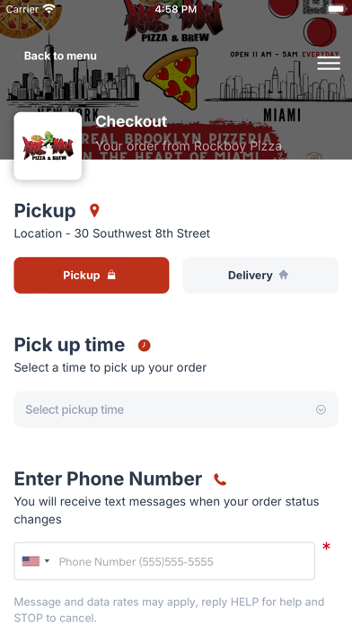 RockBoy Pizza Screenshot 4 - AppWisp.com RockBoy Pizza Screenshot 4 - AppWisp.com