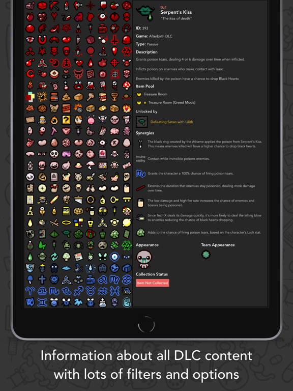 Screenshot #4 pour Guide+ for Binding of Isaac