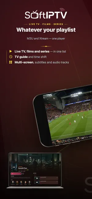 SoftIPTV - Premium IPTV Player screenshot 1