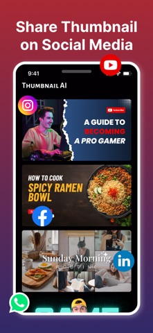Thumbnail maker AI for Youtube screenshot