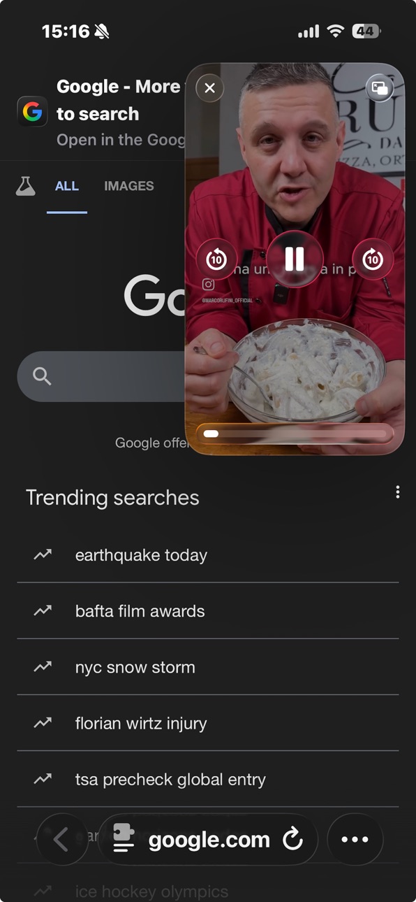 iPhone screenshot