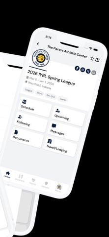 The Pacers Athletic Center iPhone screenshot