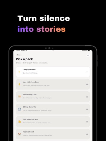 Chirp Cards: Couple Questions iPad screenshot