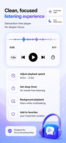 Text To Speech: AI Reader iPhone screenshot