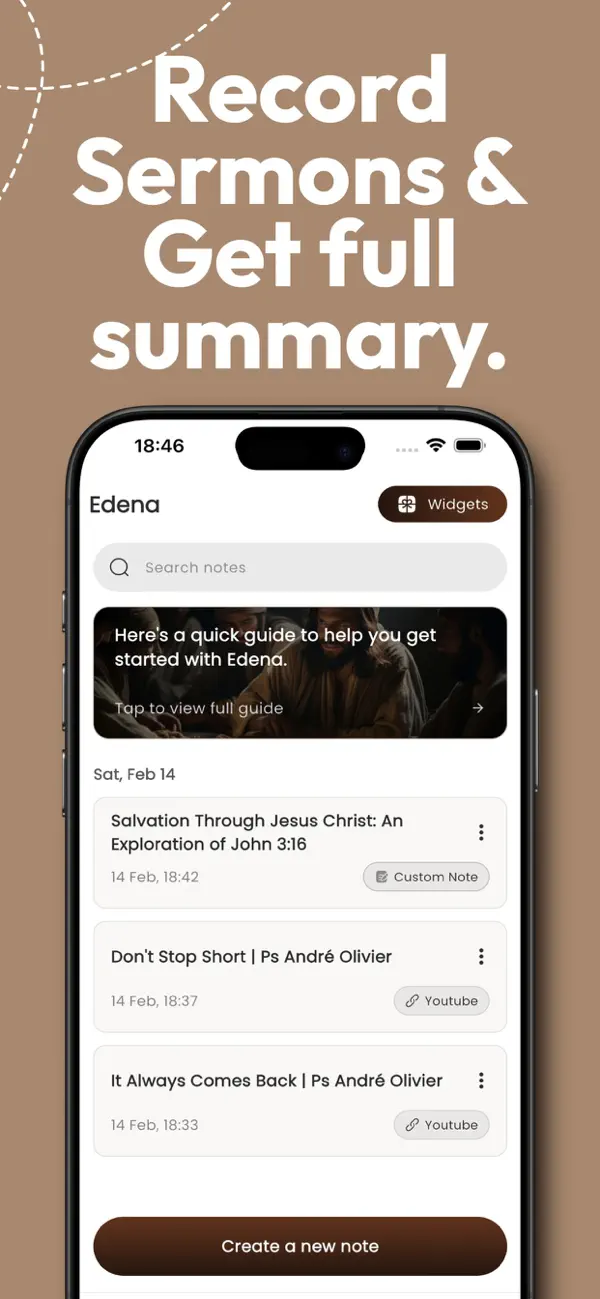 #2. Edena - Sermon Notes Taker (iOS) Podle: Lantiex (PTY) LTD