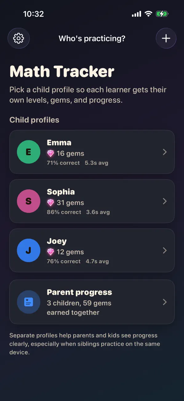 Screenshot #3 pour Math Tracker