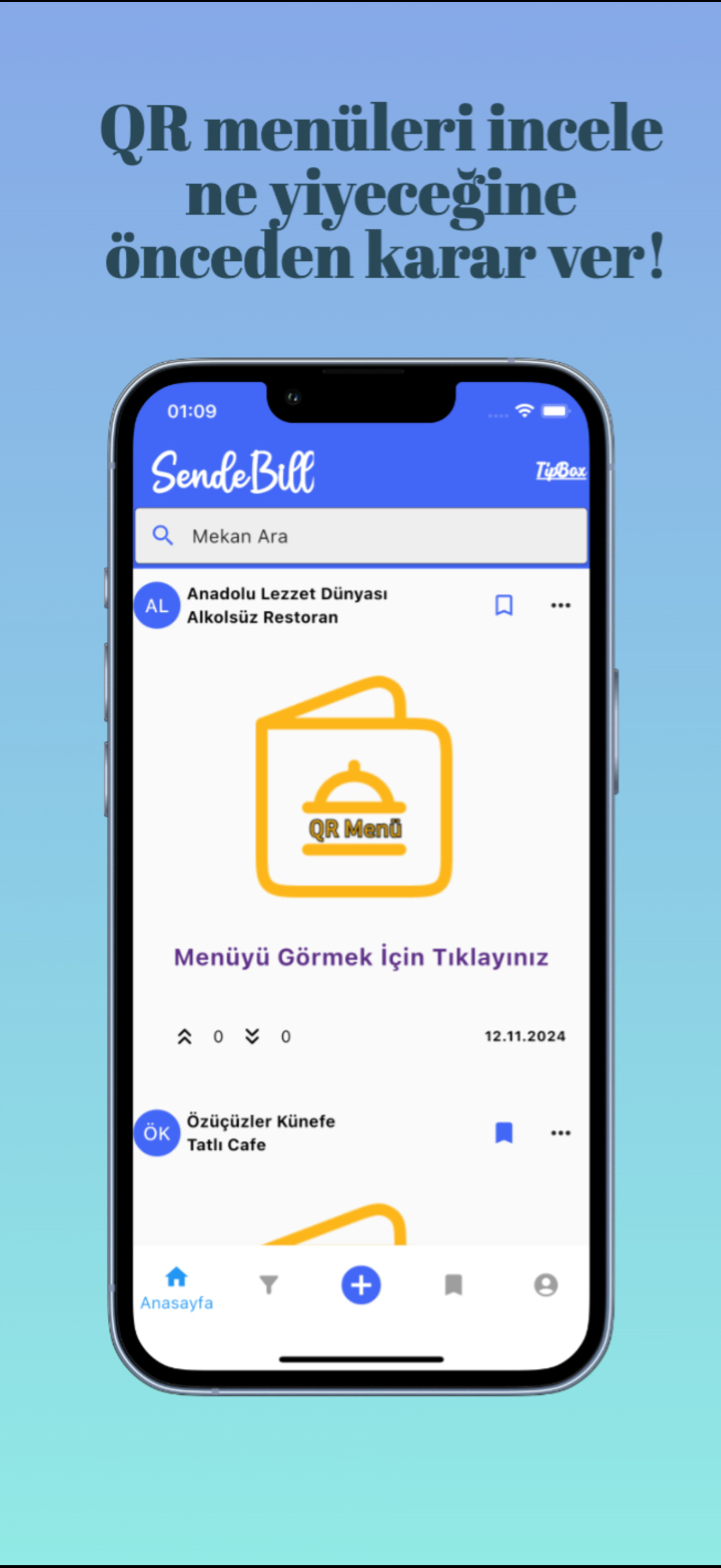 SendeBill - Restoran Menüleri screenshot 4