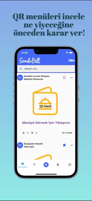 SendeBill - Restoran Menüleri screenshot 4