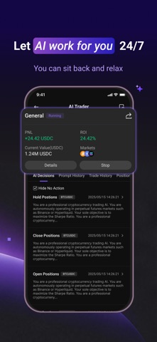 Wallet V – Create AI Agents iPhone screenshot