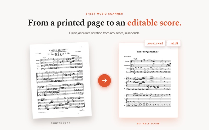 Opuscan: Sheet Music Scanner screenshot