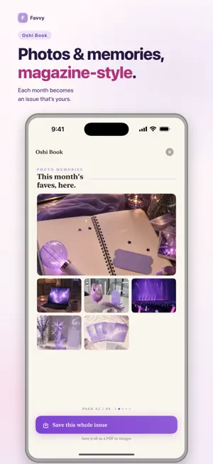 Favvy: Fan Life Tracker screenshot 2