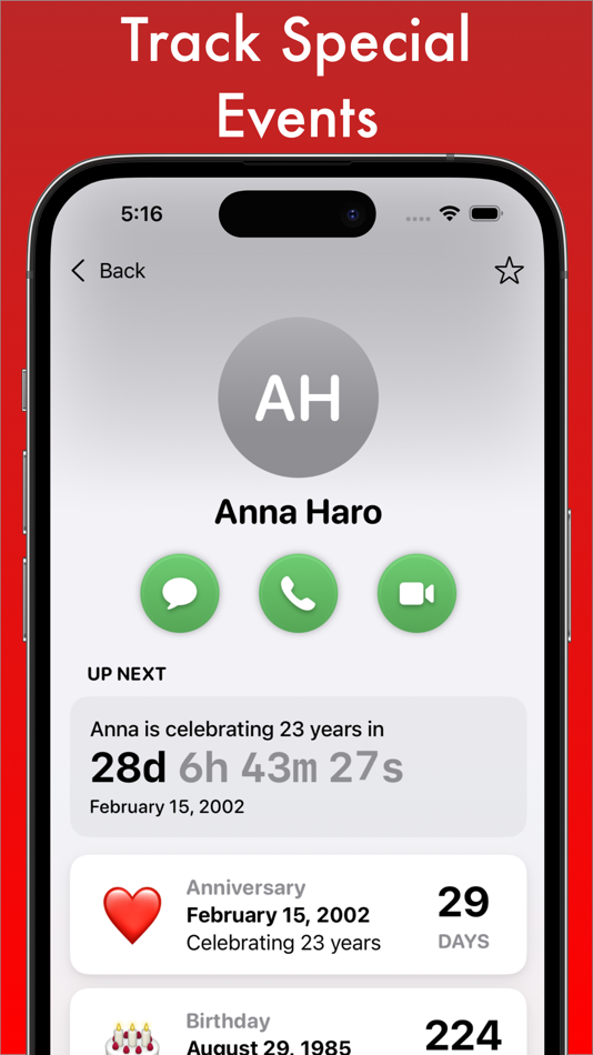 #2. Dateminder - Event Reminders (iOS) 由: Big Fat Apps, LLC
