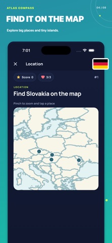 Flag Quiz: Atlas Compass screenshot 2