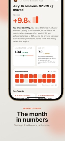 Vires: AI Workout & Coach iPhone screenshot