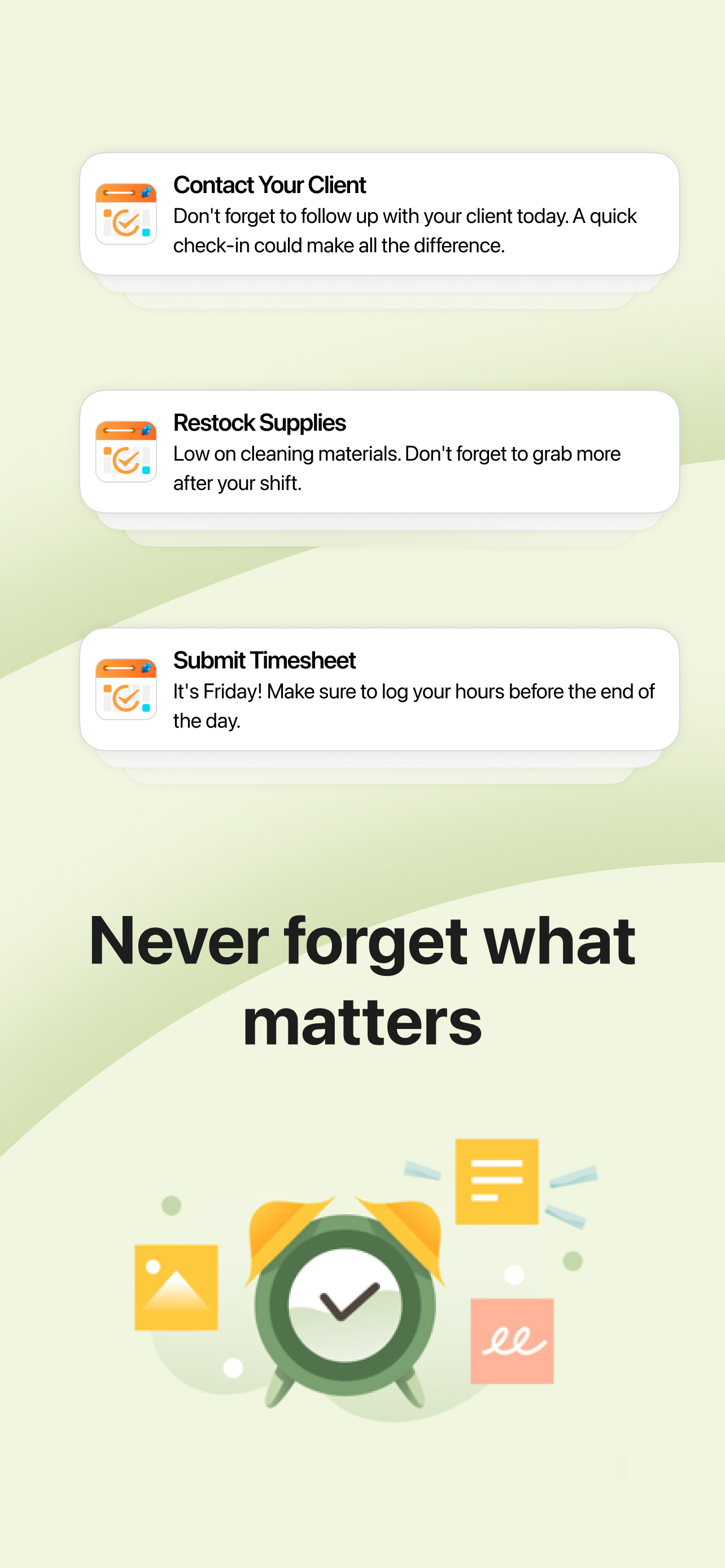 Calendar,Schedule & to do list