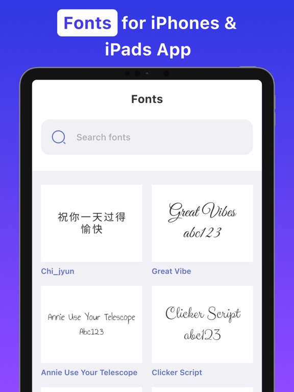 Screenshot #4 pour iFont: find, install any font