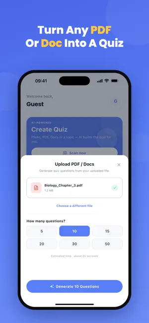 Worksheetzone: AI Quiz Maker screenshot 3