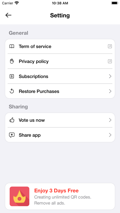 iQuickScan QR Screenshot