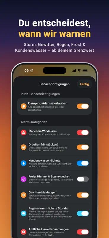 Camping-Wetter: Wind, Sonne screenshot 8 of 8