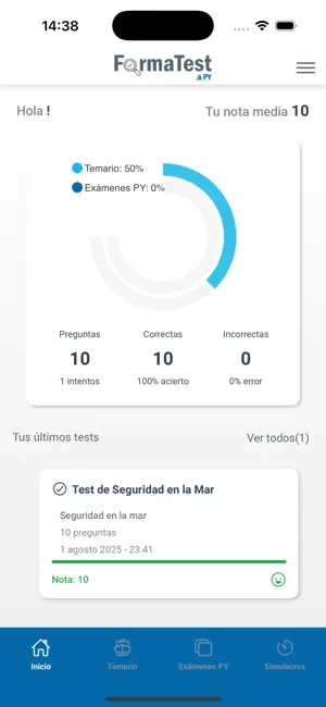 FormaTest PY Patrón de Yate screenshot 2
