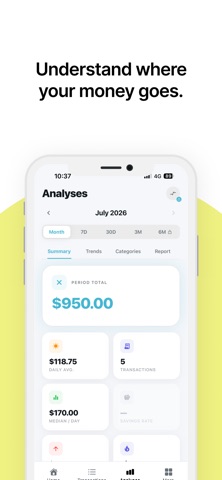 Zenka - Budget & Money Tracker iPhone screenshot