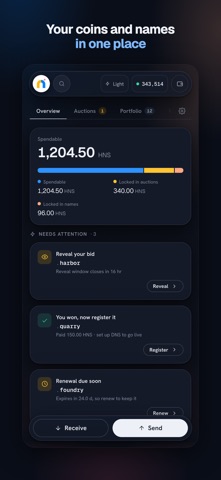 Namebase Wallet Screenshot 1 of 5