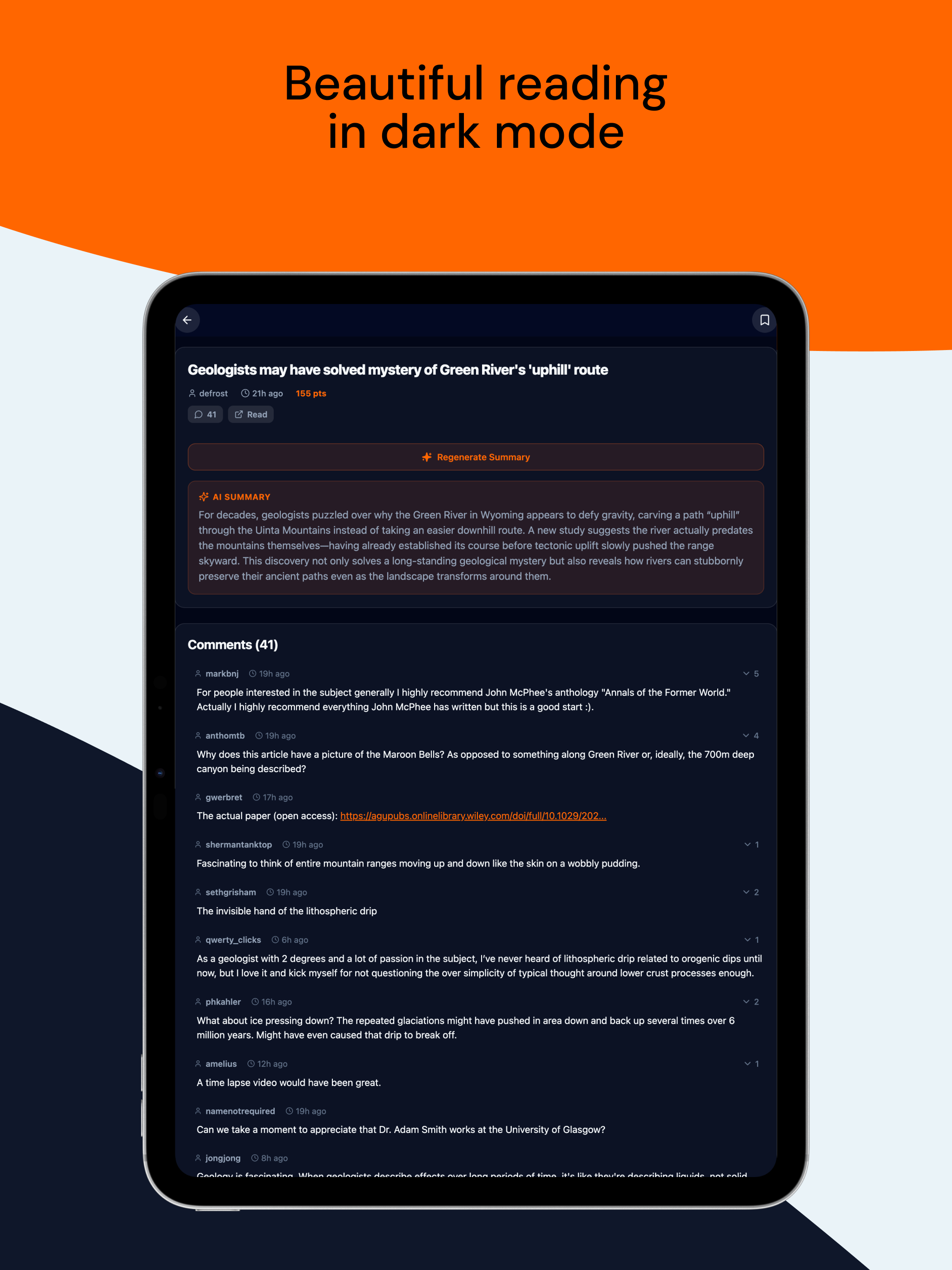 HackLens – Hacker News Reader
