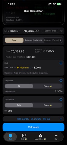 Crypto Risk App Screenshot 2 of 10