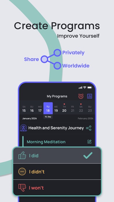 Tanos - Daily Program Tracker Screenshot