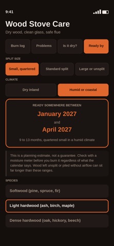 Wood Stove & Chimney Care iPhone screenshot