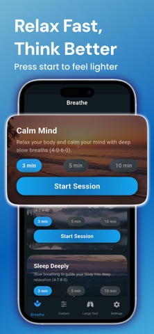 Breathing Exercises Lungs Test screenshot