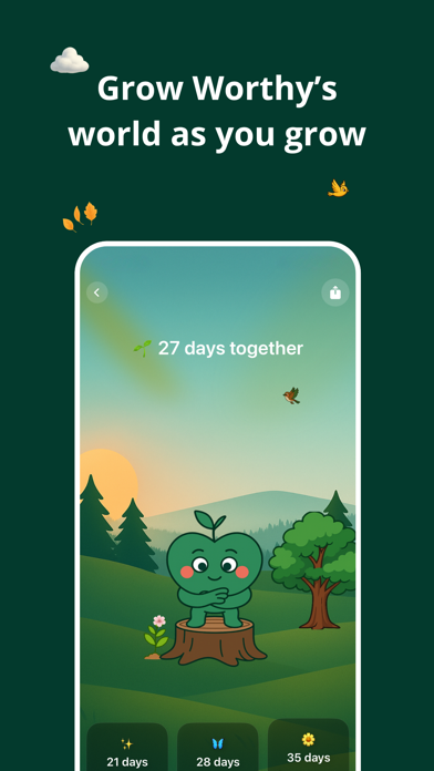 Worthfit: Buddy for life iPhone screenshot 4 - Health & Fitness app
