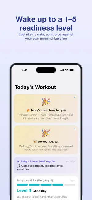 Daily Readiness: Score screenshot 2