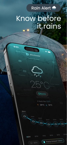 WeatherGlow - Local Forecast iPhone screenshot 1