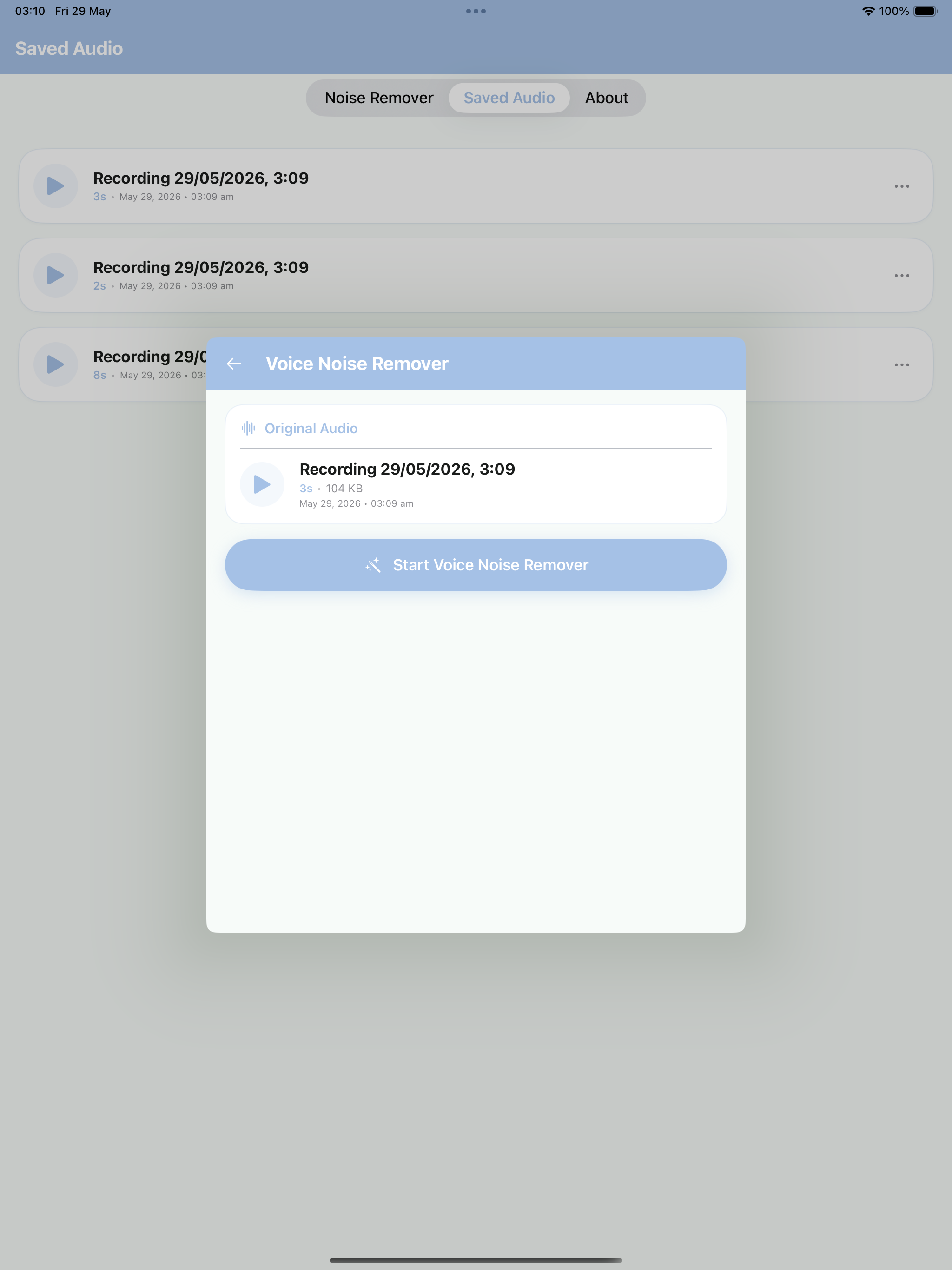 Voice Noise Remover - offline