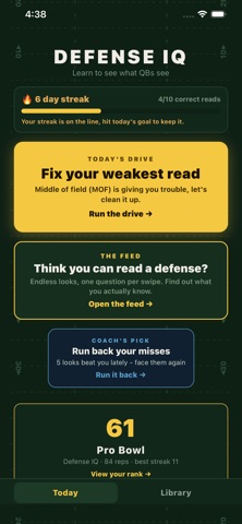 Defense IQ iPhone screenshot