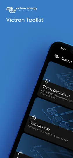 Captura de pantalla de Victron Toolkit en iPhone 1