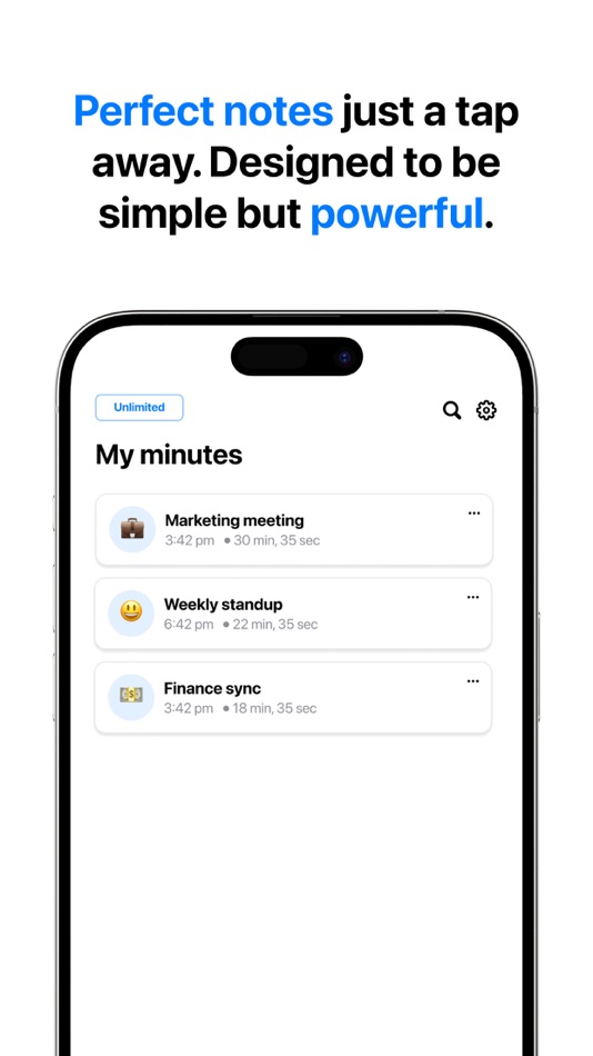 #5. Minutes: AI Meeting Note Taker (iOS) Ved: Minutes AI